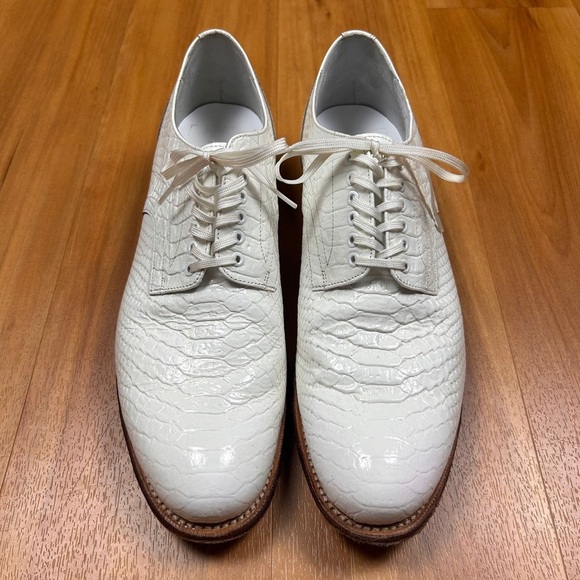 Stacy Adams Shoes White Leather Tag Size 11D - Picture 4 of 11